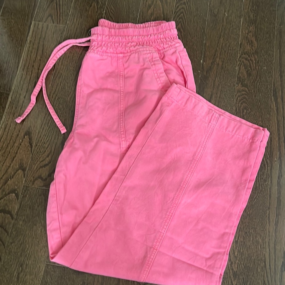 Aerie Pink Cargo Beach Pants